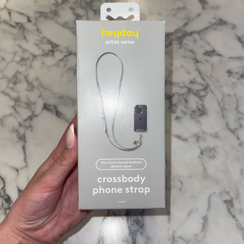 Heyday Silver Crossbody Phone Strap